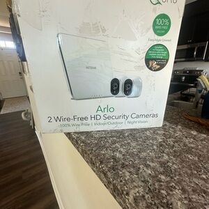 White Wire-Free HD Security Cameras